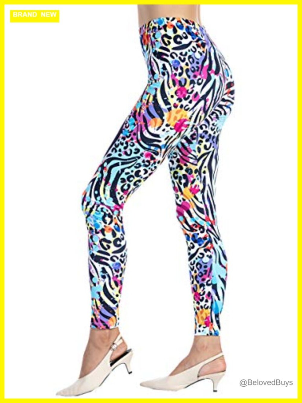 Buttery Smooth Printed Leggings Workout Yoga Pants Stretchy High Rise